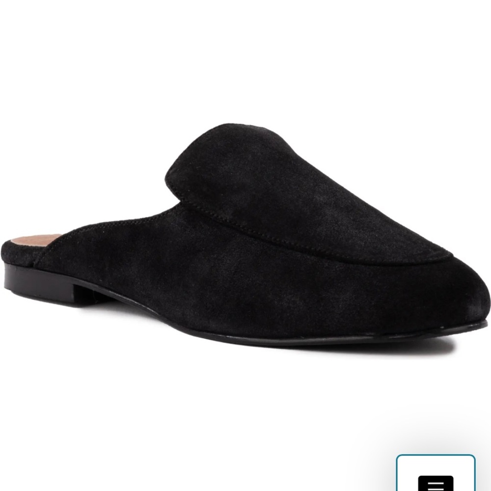 Seychelles black suede mules
